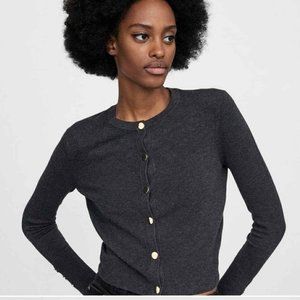 Zara Dark Gray Cardigan Sweater